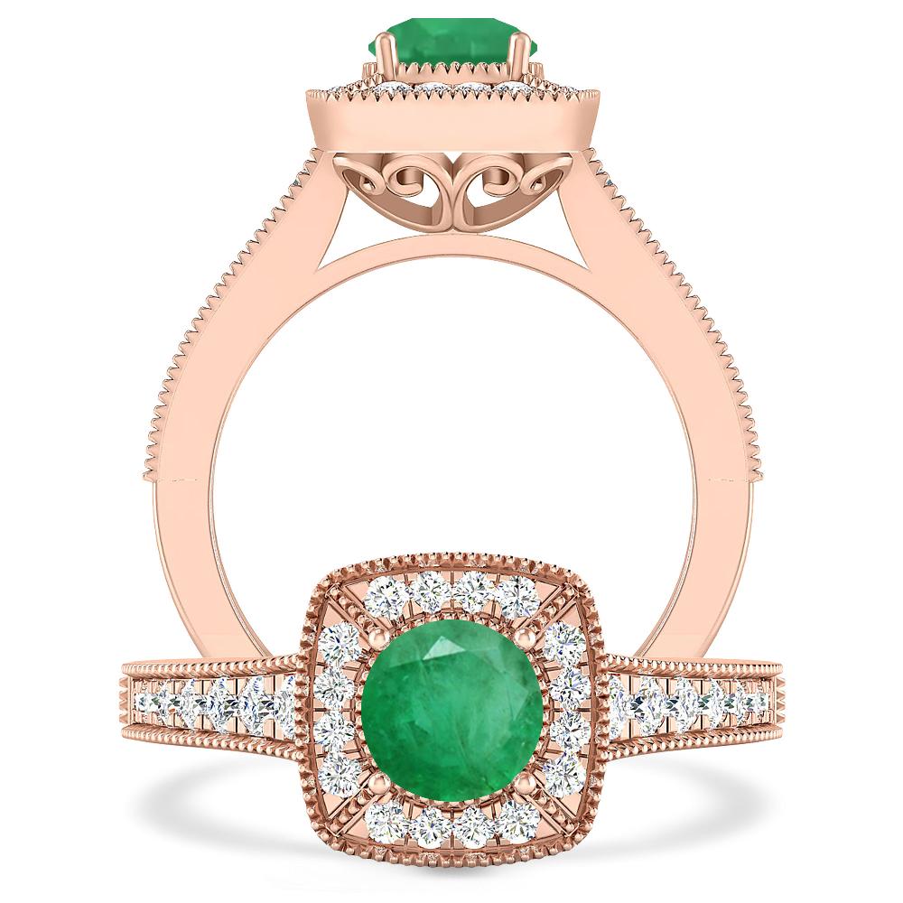 Rose Gold - Emerald