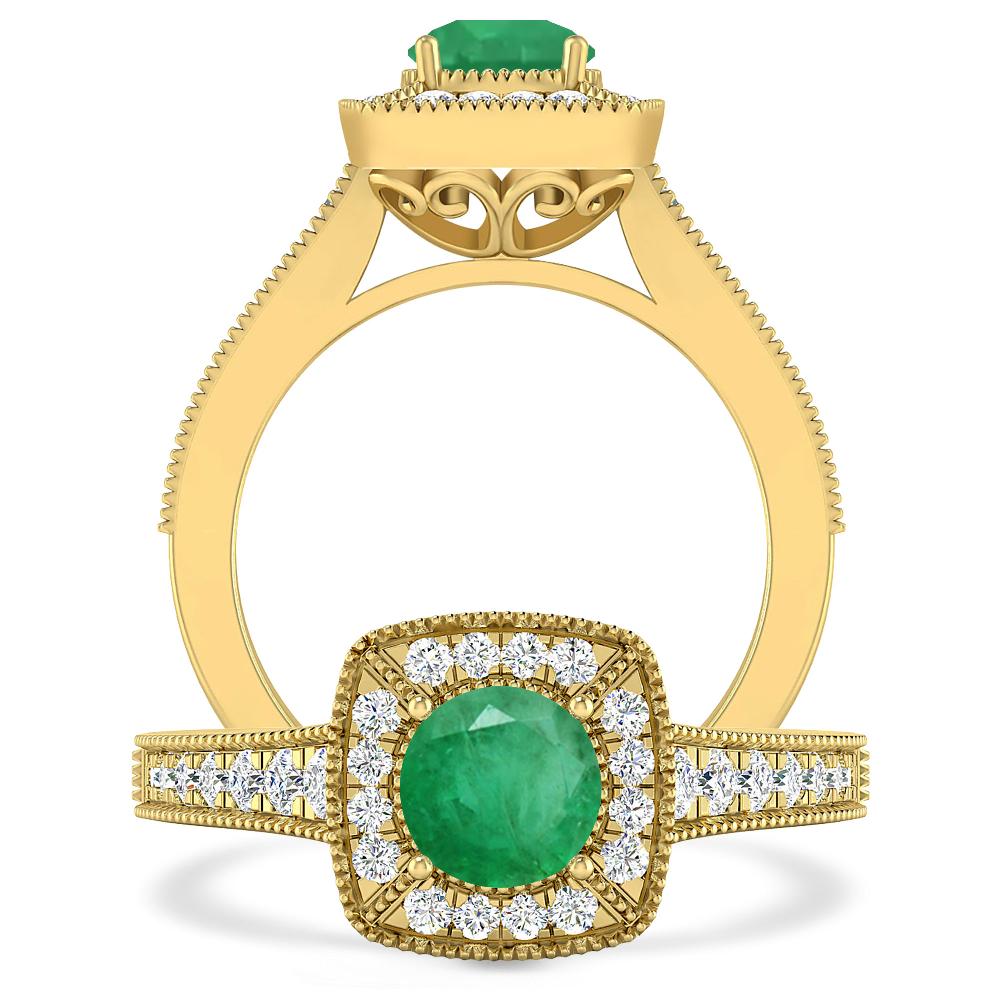 Yellow Gold - Emerald