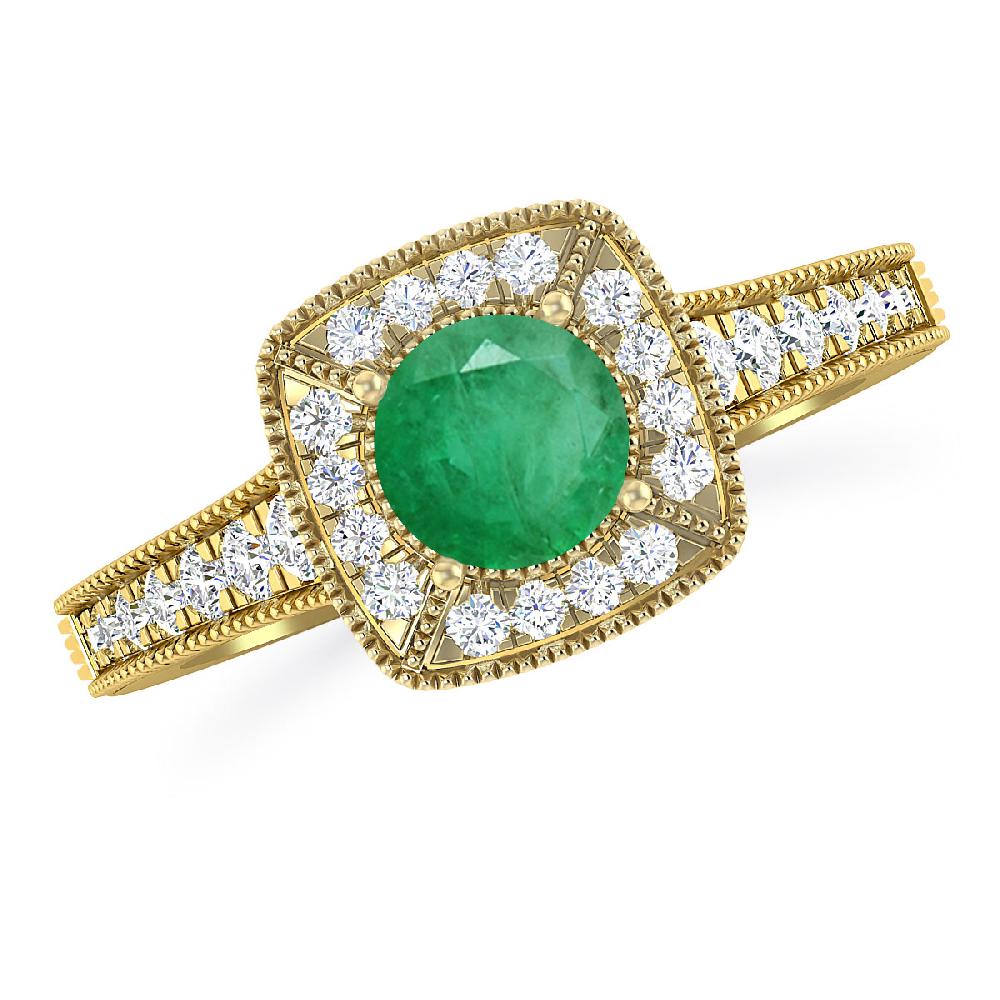 Yellow Gold - Emerald