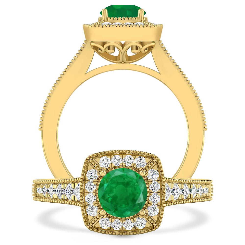 Yellow Gold - Emerald