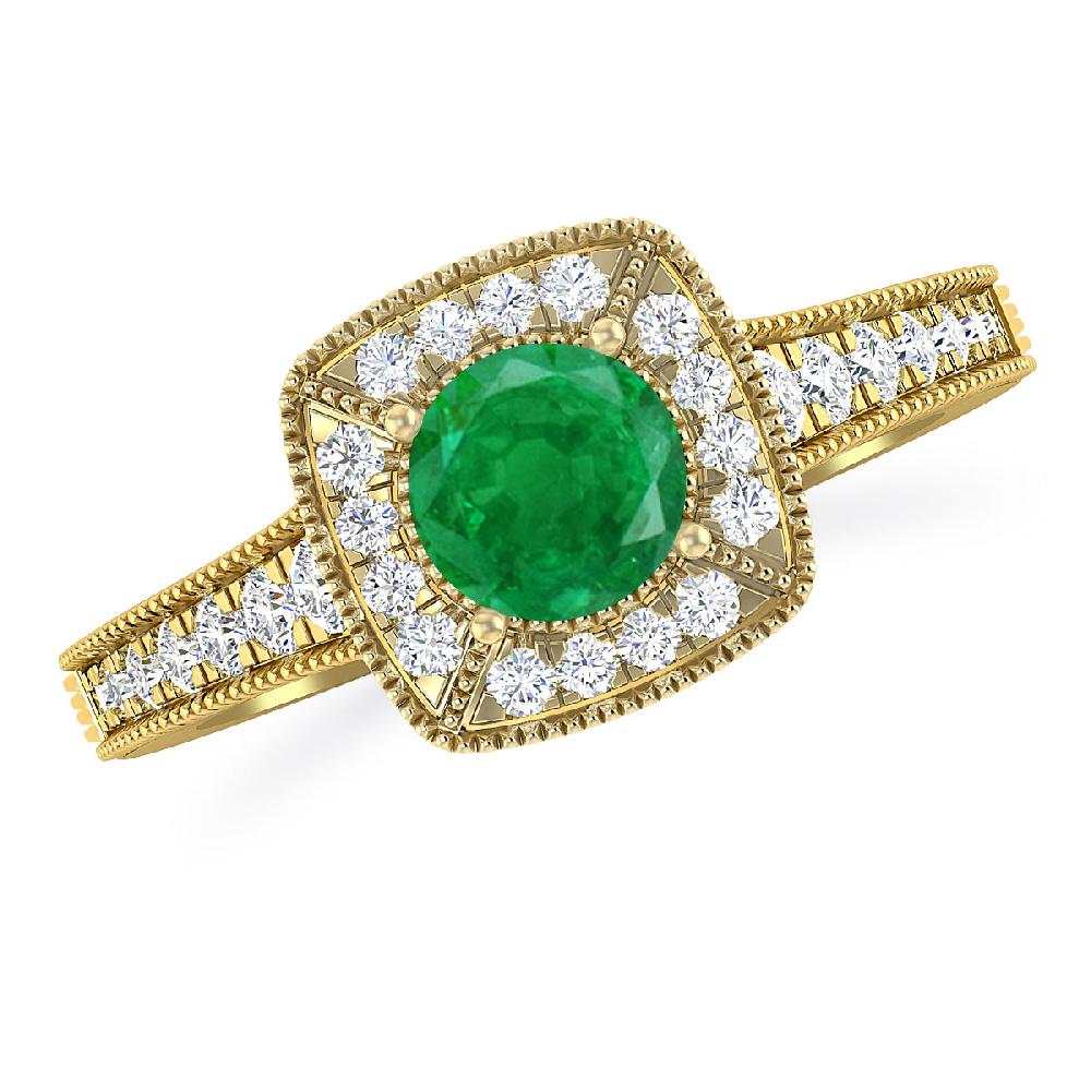 Yellow Gold - Emerald