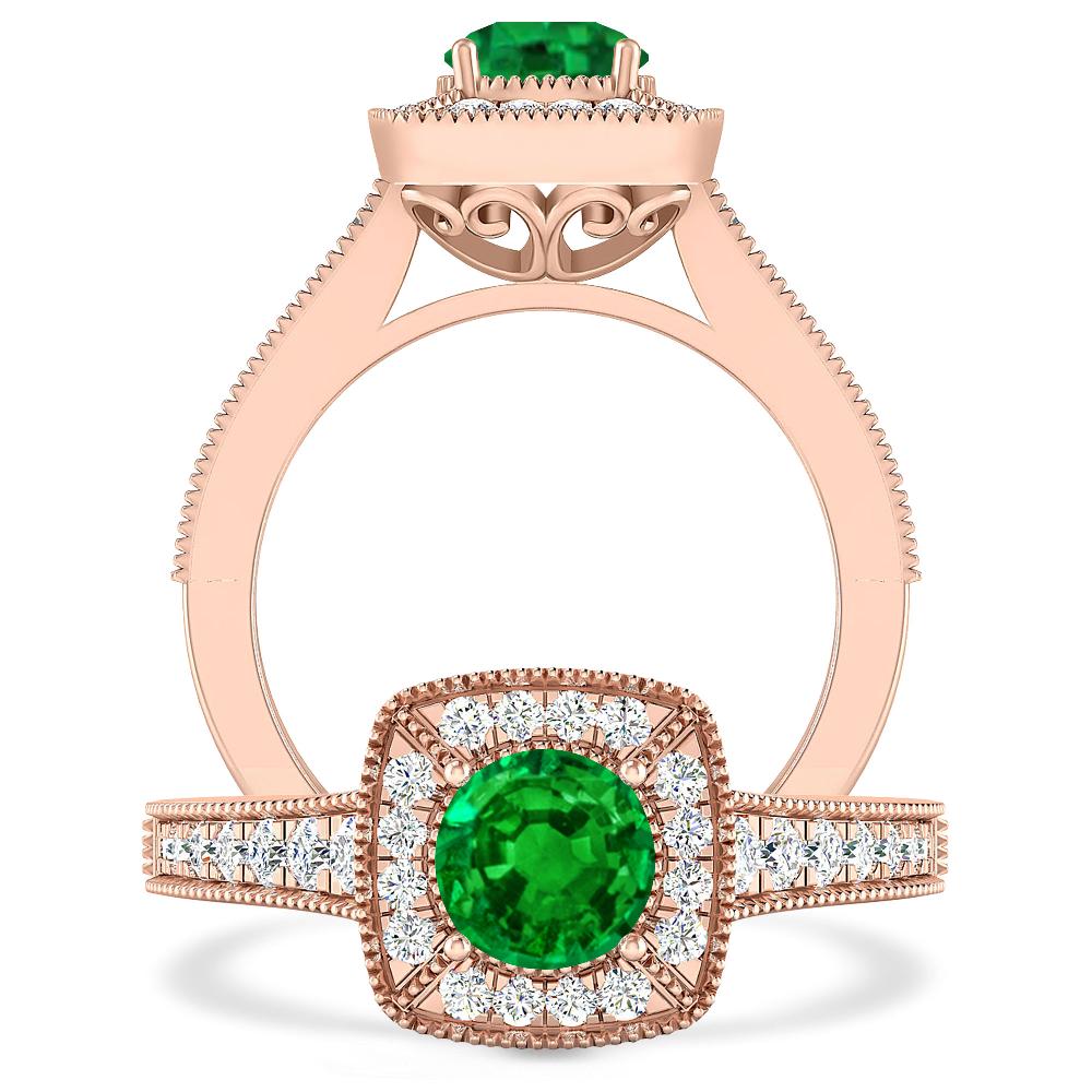 Rose Gold - Emerald