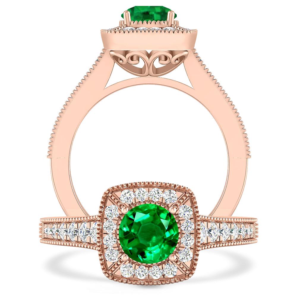 Rose Gold - Emerald