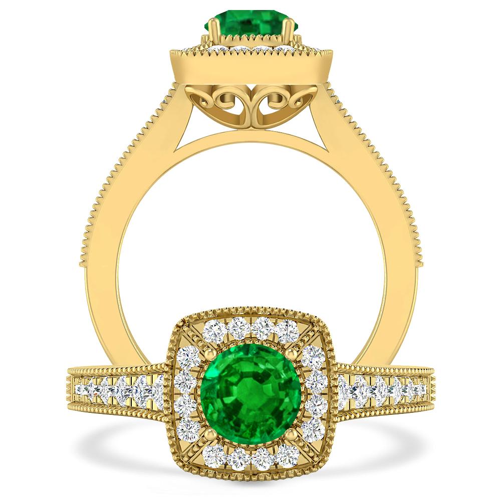 Yellow Gold - Emerald