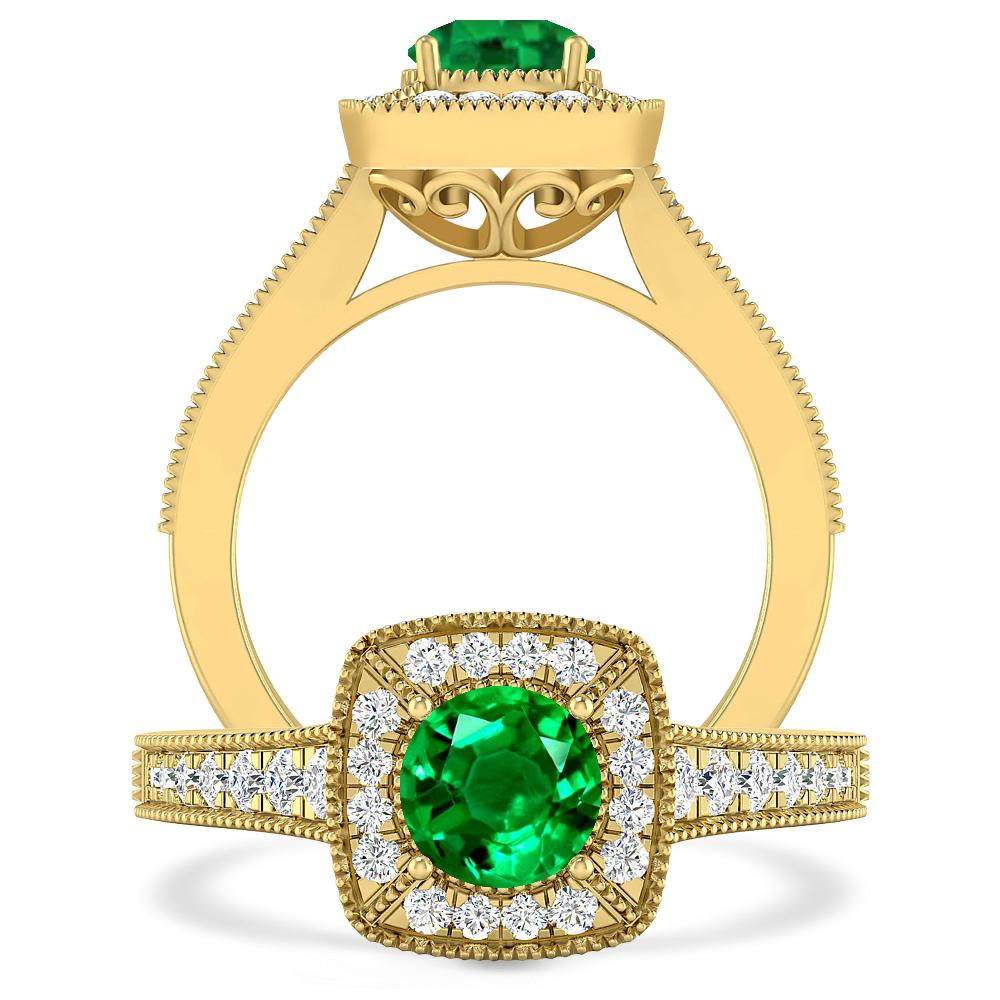 Yellow Gold - Emerald