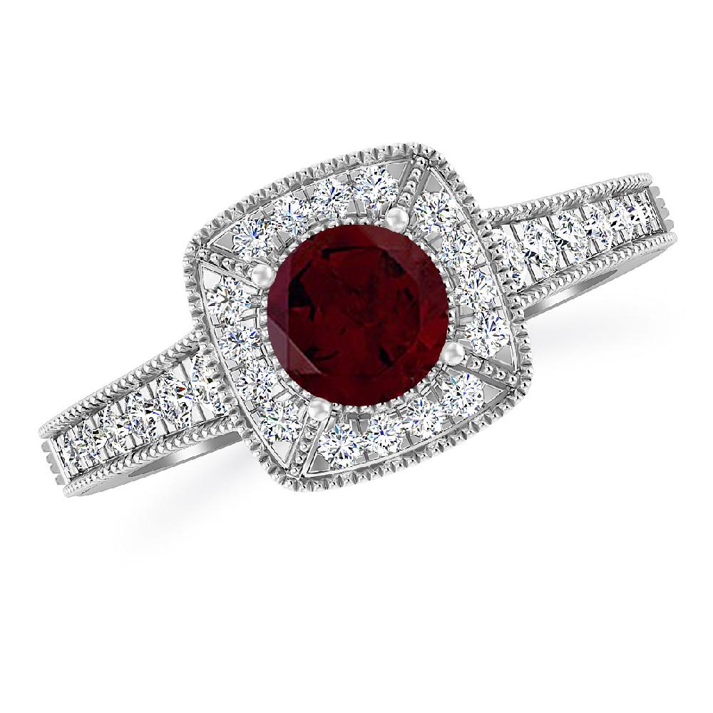 White Gold - Garnet