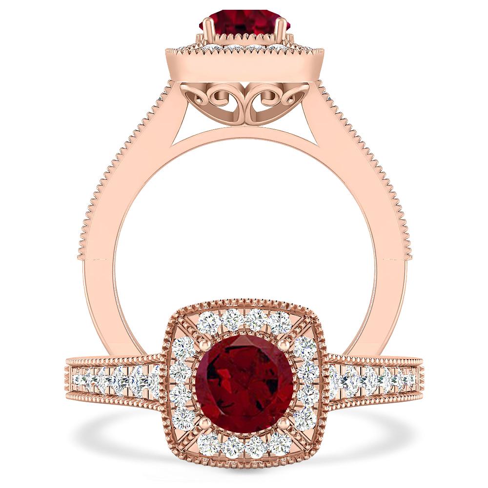 Rose Gold - Garnet