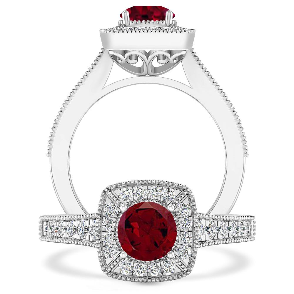 White Gold - Garnet