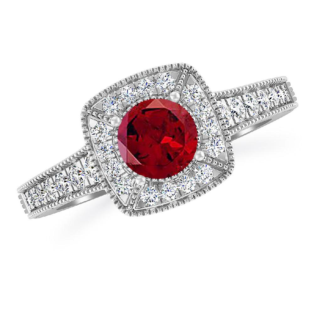 White Gold - Garnet