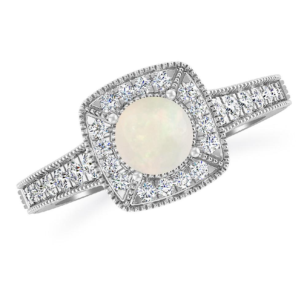 White Gold - Opal