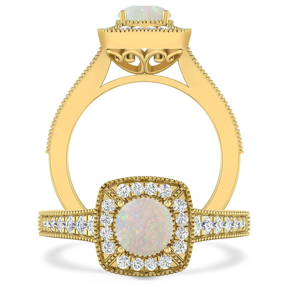 Yellow Gold - Opal