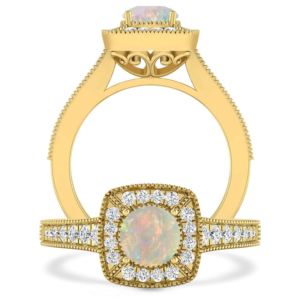 Yellow Gold - Opal