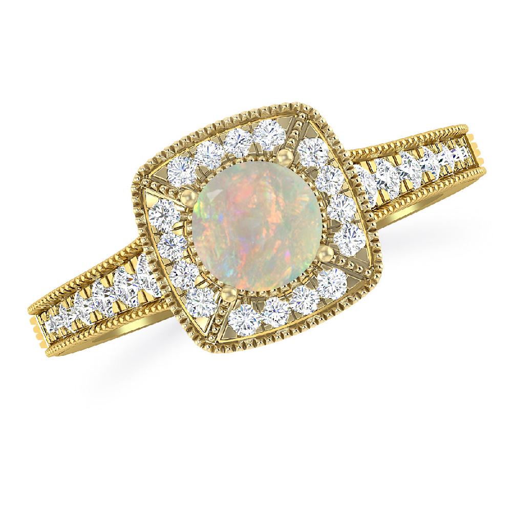 Yellow Gold - Opal