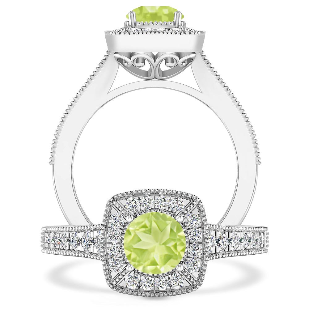 White Gold - Peridot