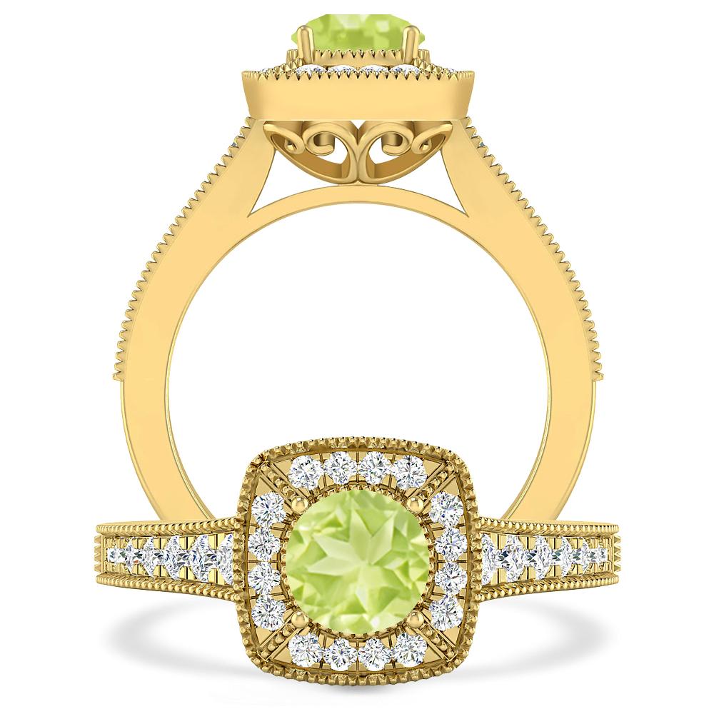 Yellow Gold - Peridot