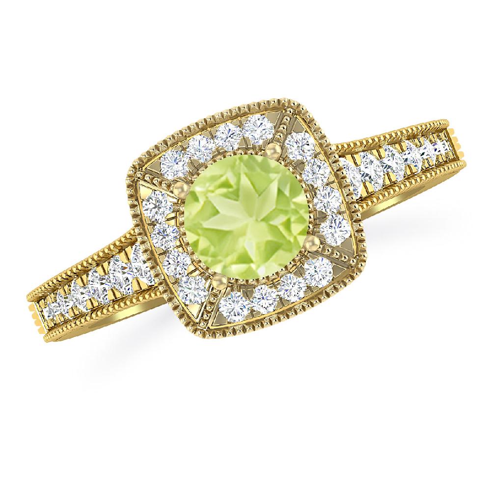 Yellow Gold - Peridot