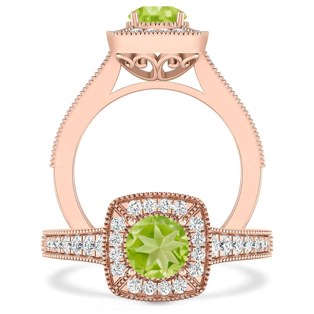 Rose Gold - Peridot