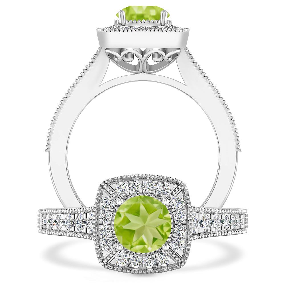 White Gold - Peridot