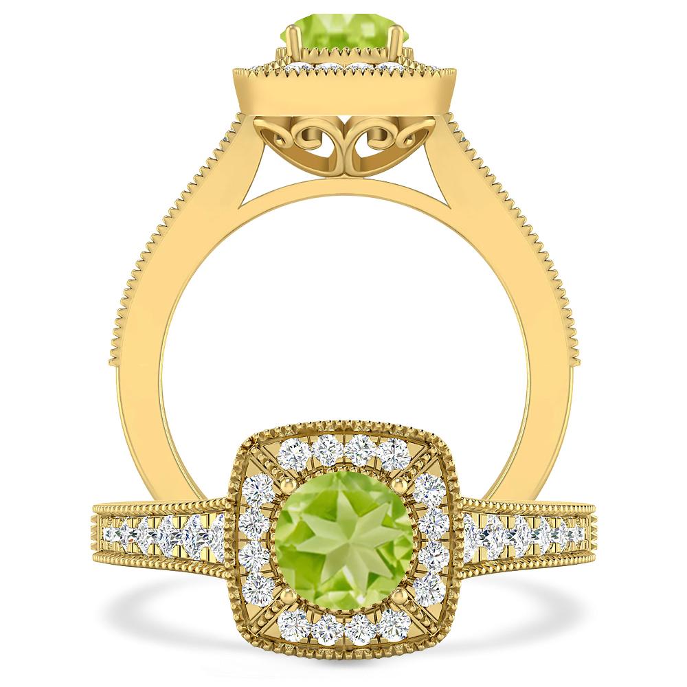 Yellow Gold - Peridot