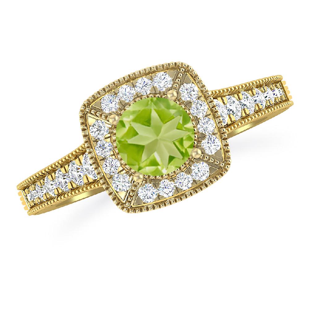 Yellow Gold - Peridot