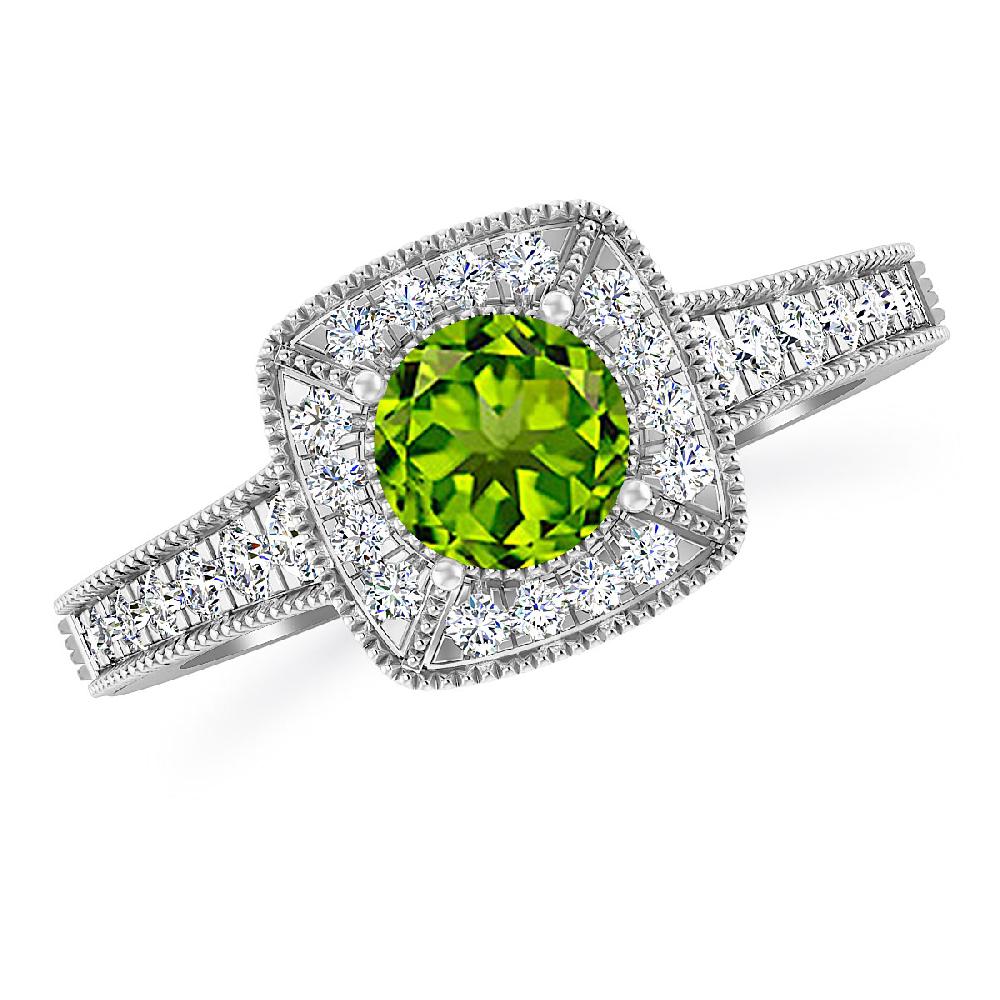 White Gold - Peridot