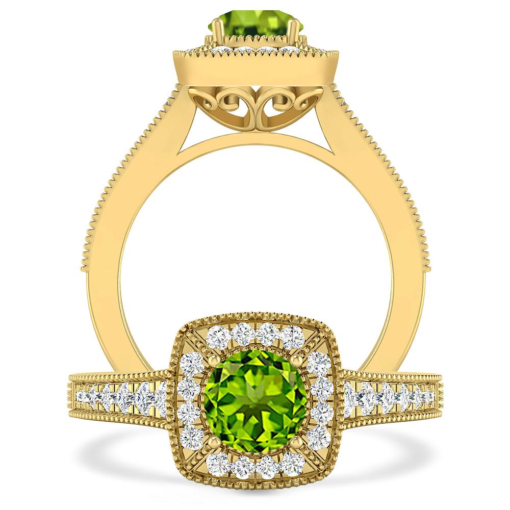 Yellow Gold - Peridot