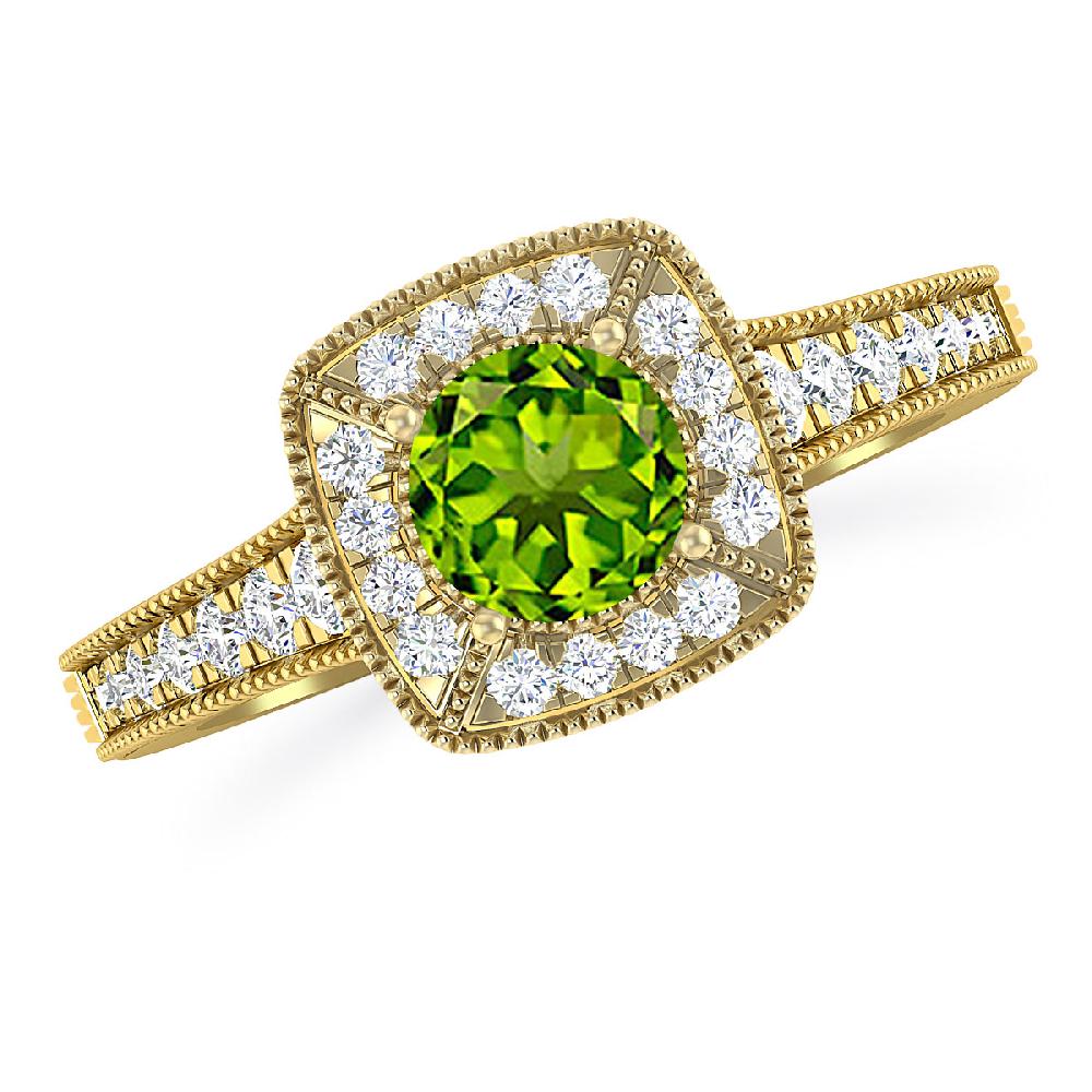 Yellow Gold - Peridot