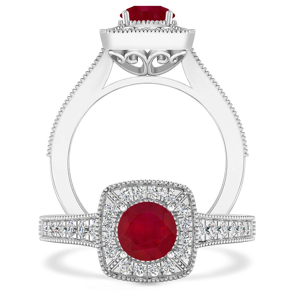 White Gold - Ruby