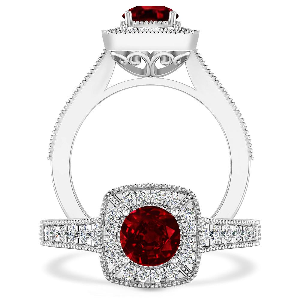 White Gold - Ruby