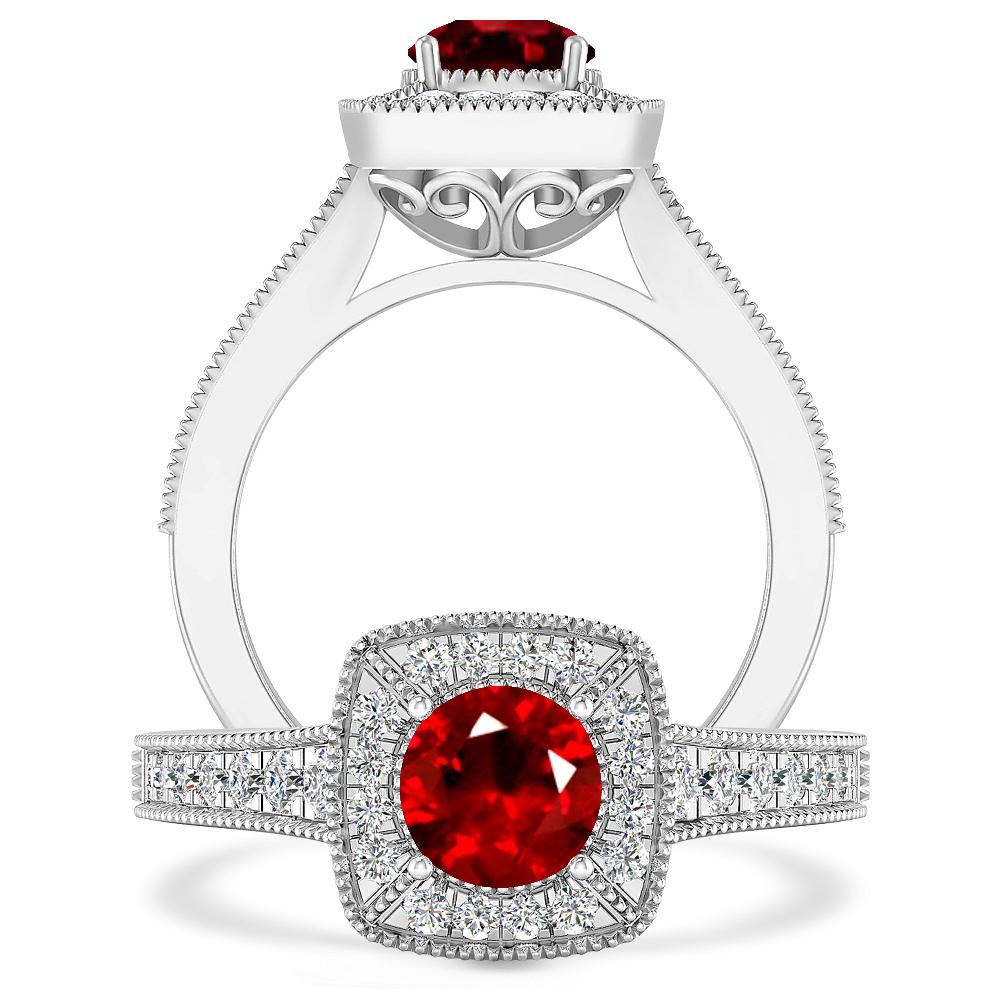 White Gold - Ruby