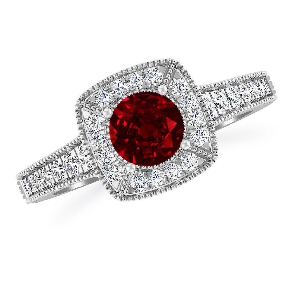 White Gold - Ruby