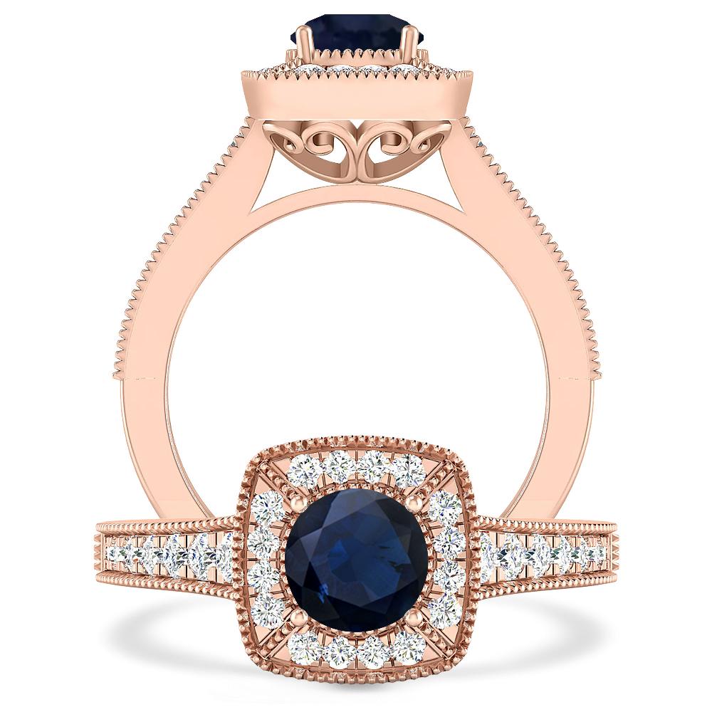 Rose Gold - Sapphire