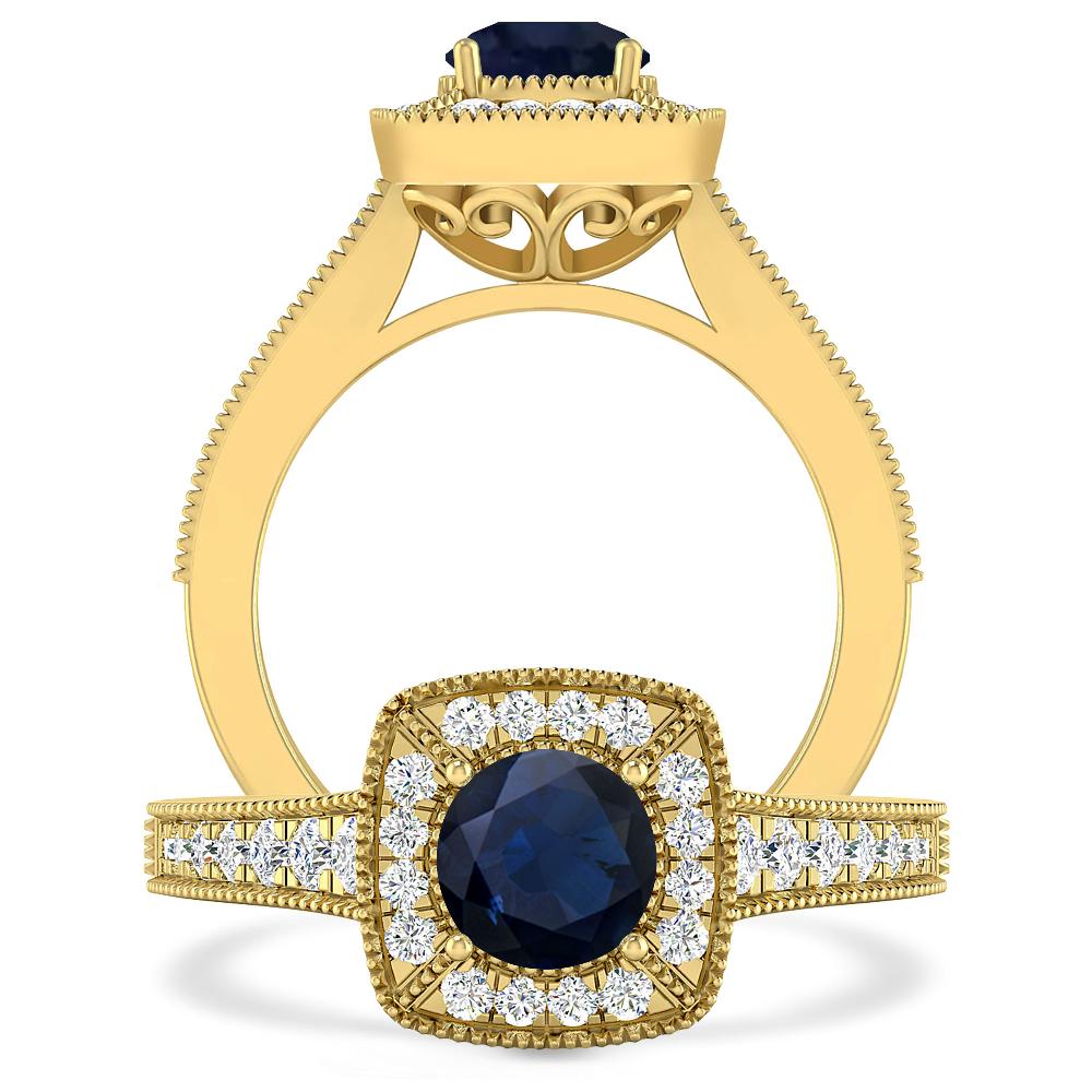 Yellow Gold - Sapphire