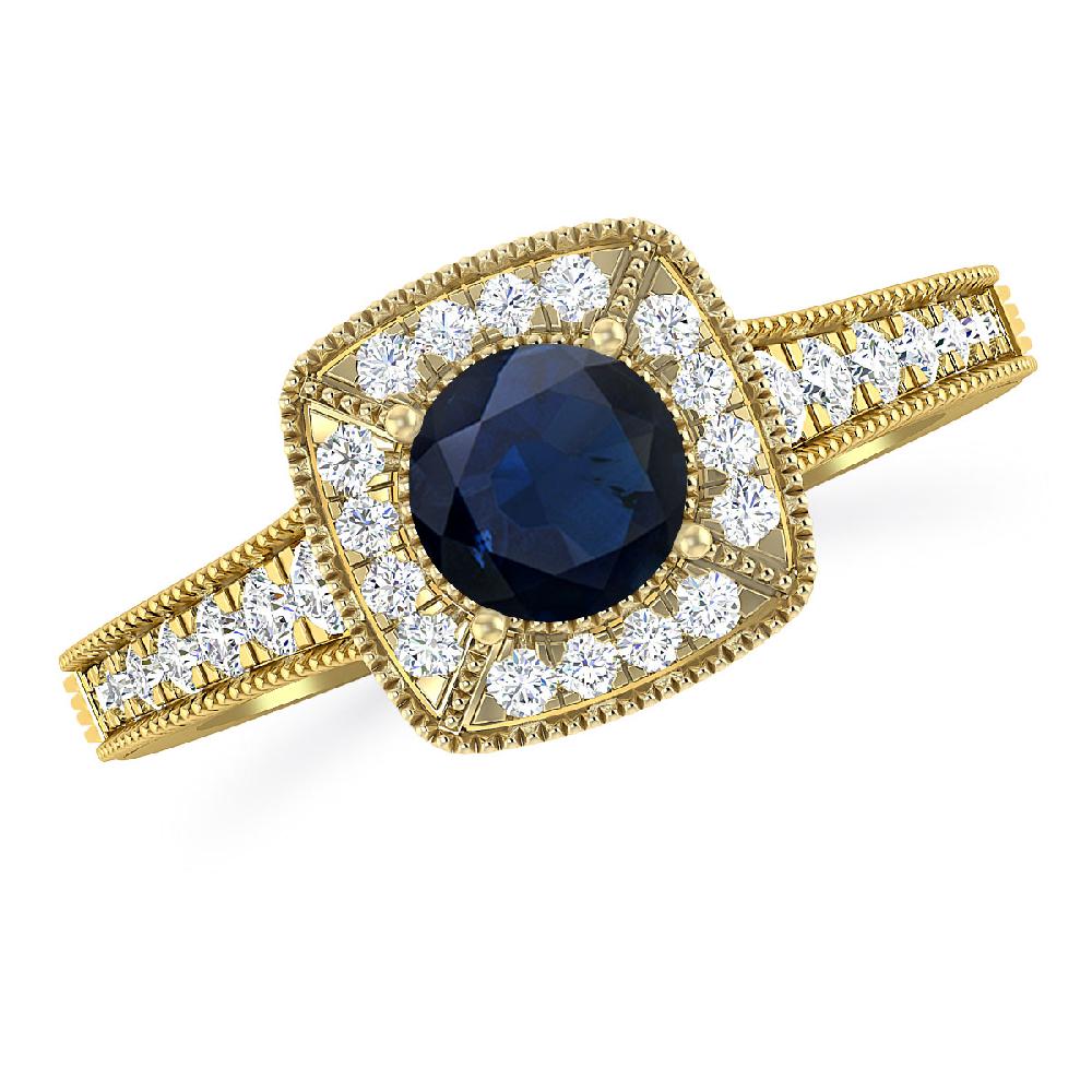 Yellow Gold - Sapphire