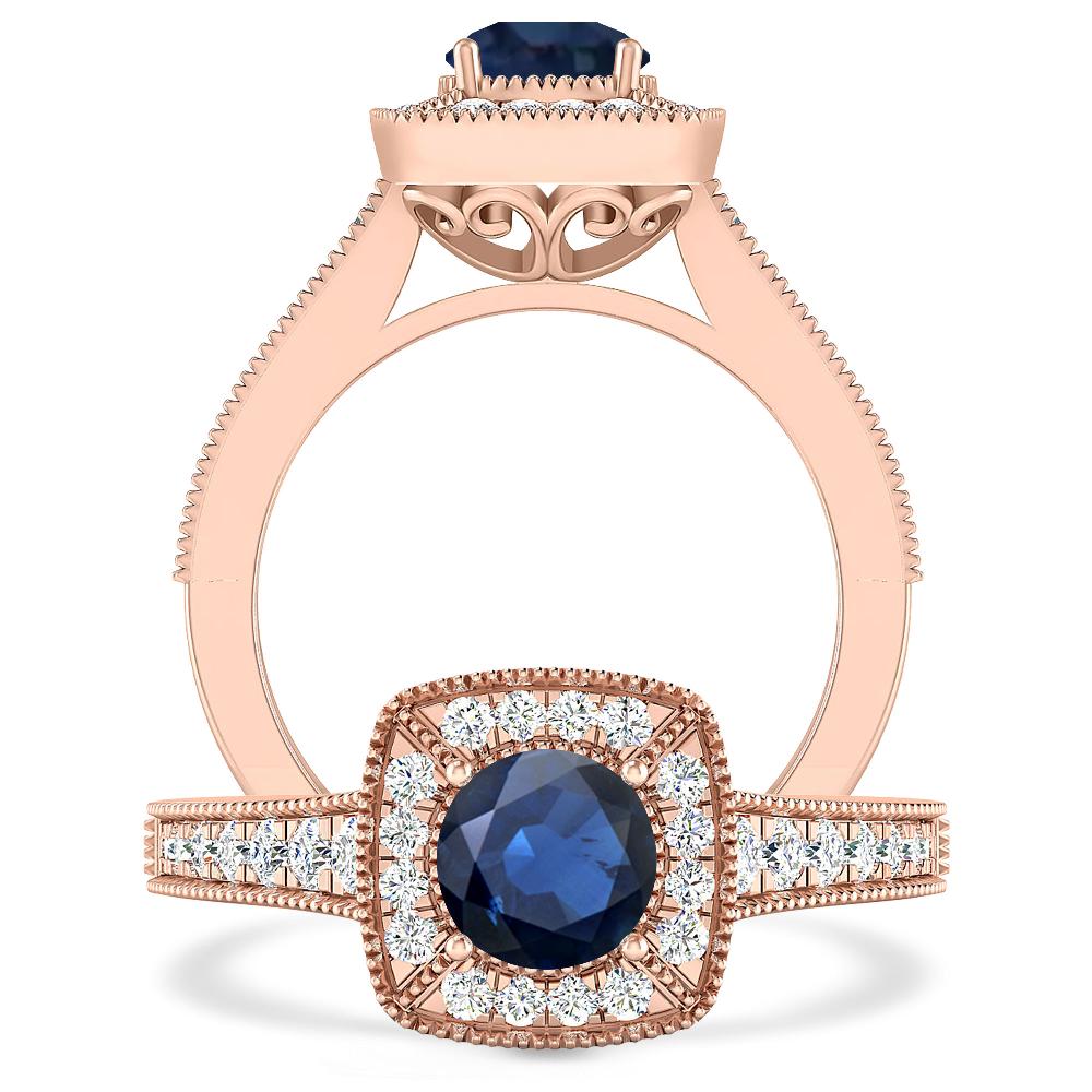 Rose Gold - Sapphire