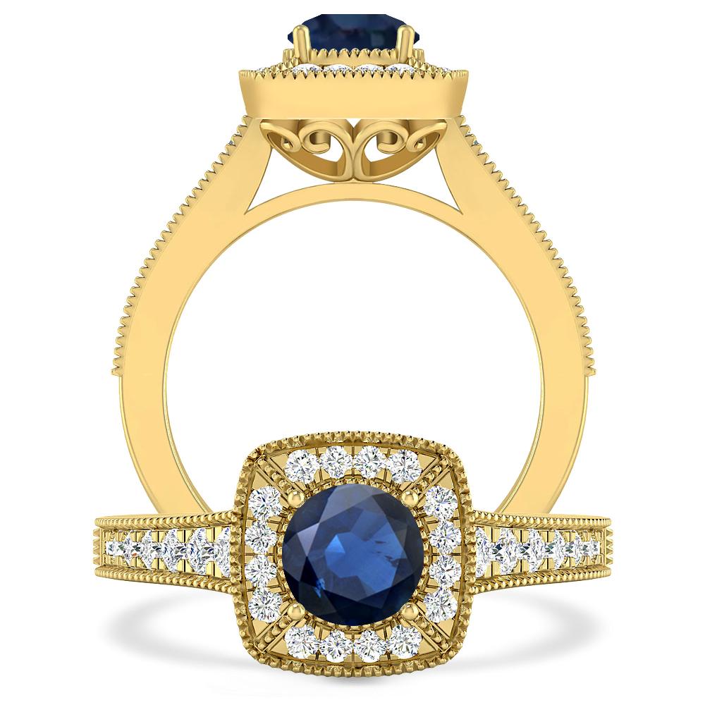 Yellow Gold - Sapphire