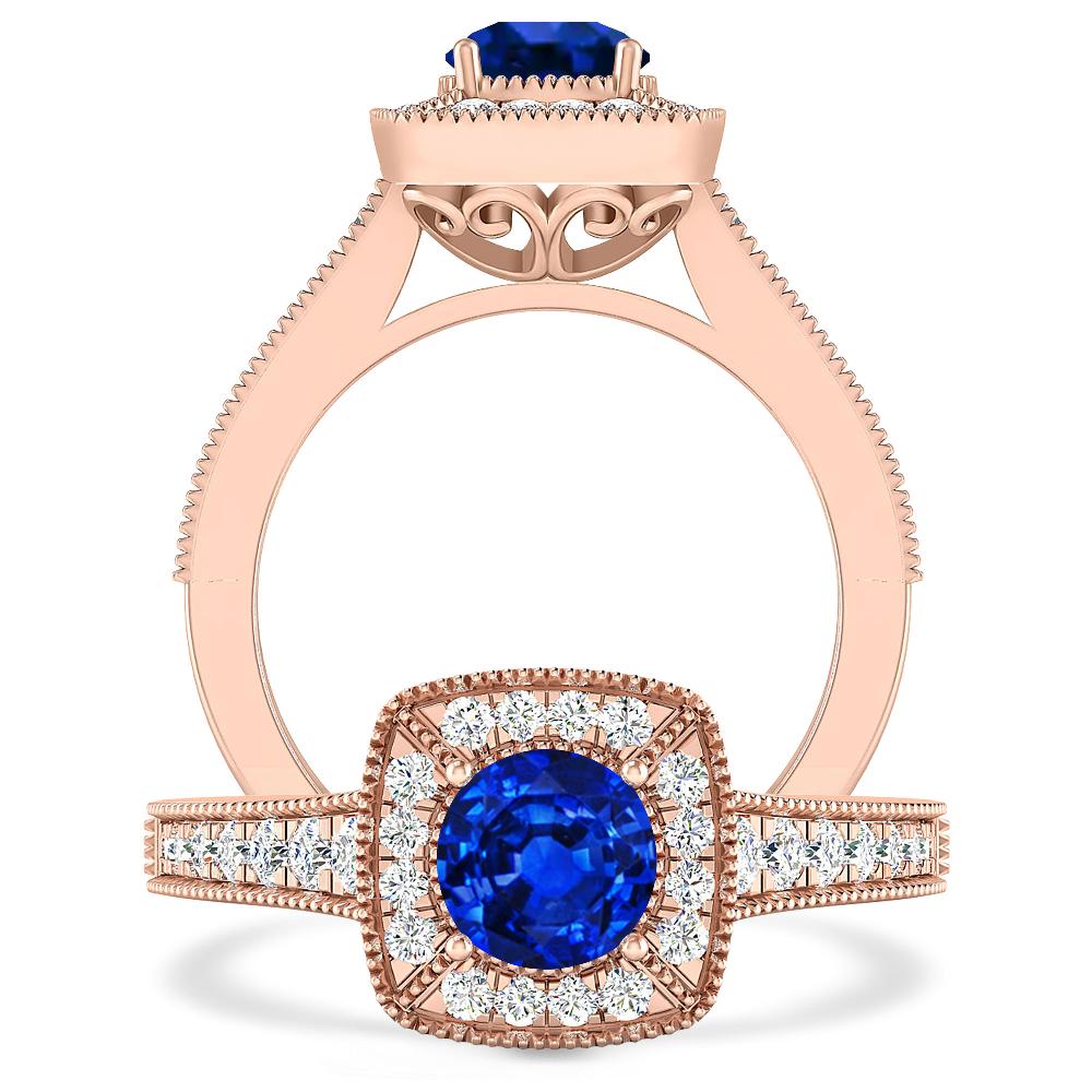 Rose Gold - Sapphire