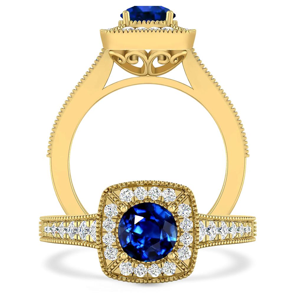 Yellow Gold - Sapphire