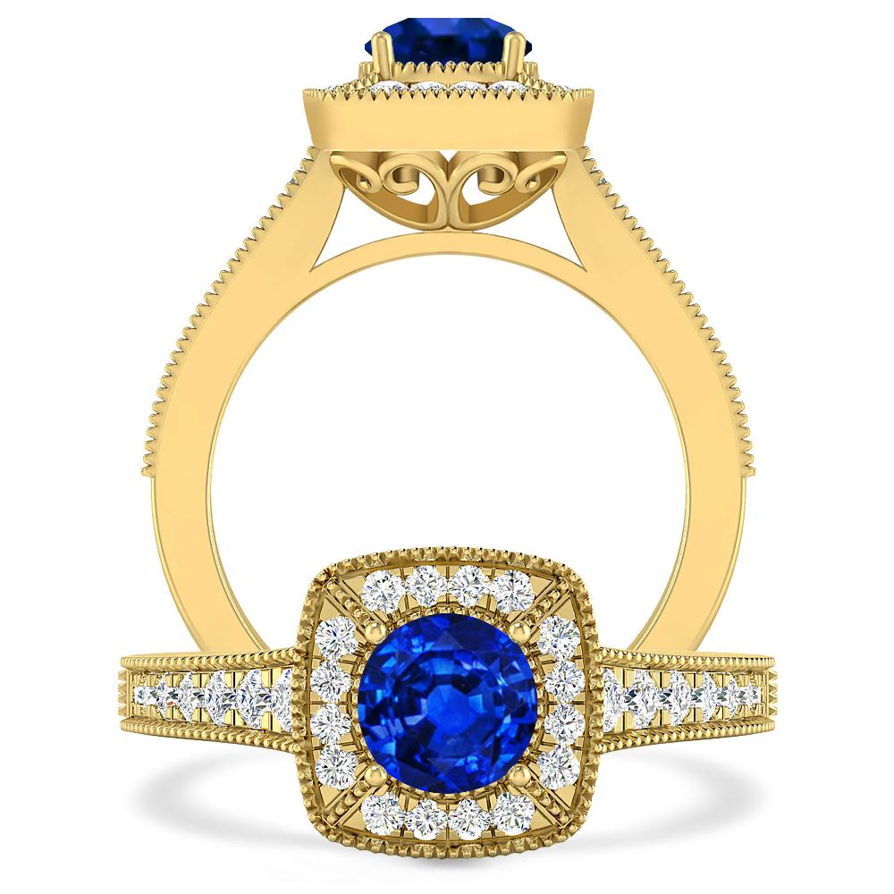 Yellow Gold - Sapphire