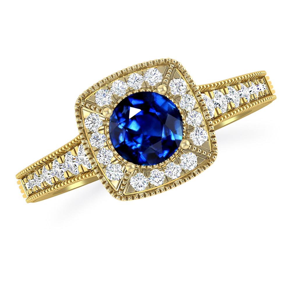 Yellow Gold - Sapphire