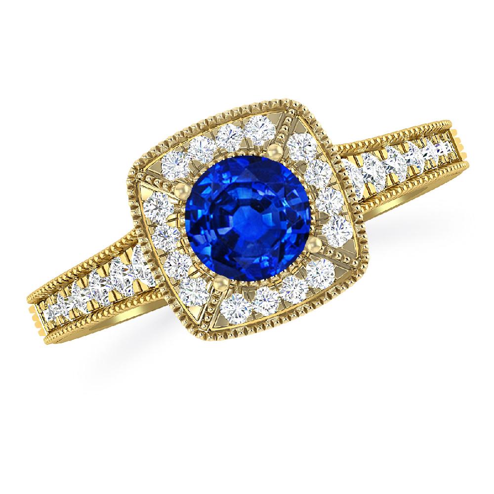 Yellow Gold - Sapphire