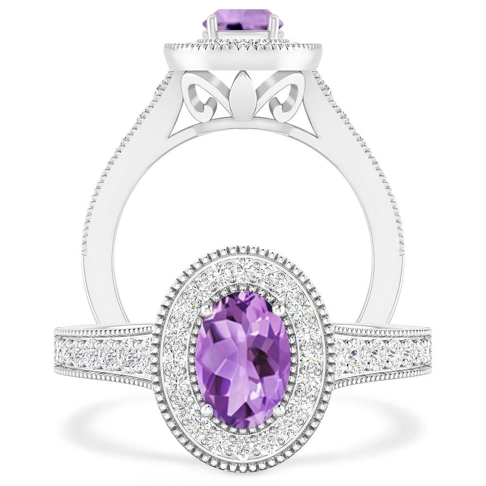 White Gold - Amethyst