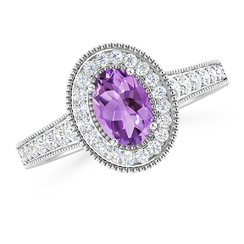 White Gold - Amethyst