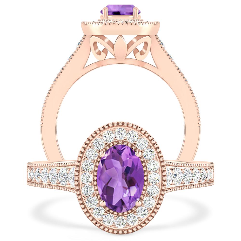 Rose Gold - Amethyst