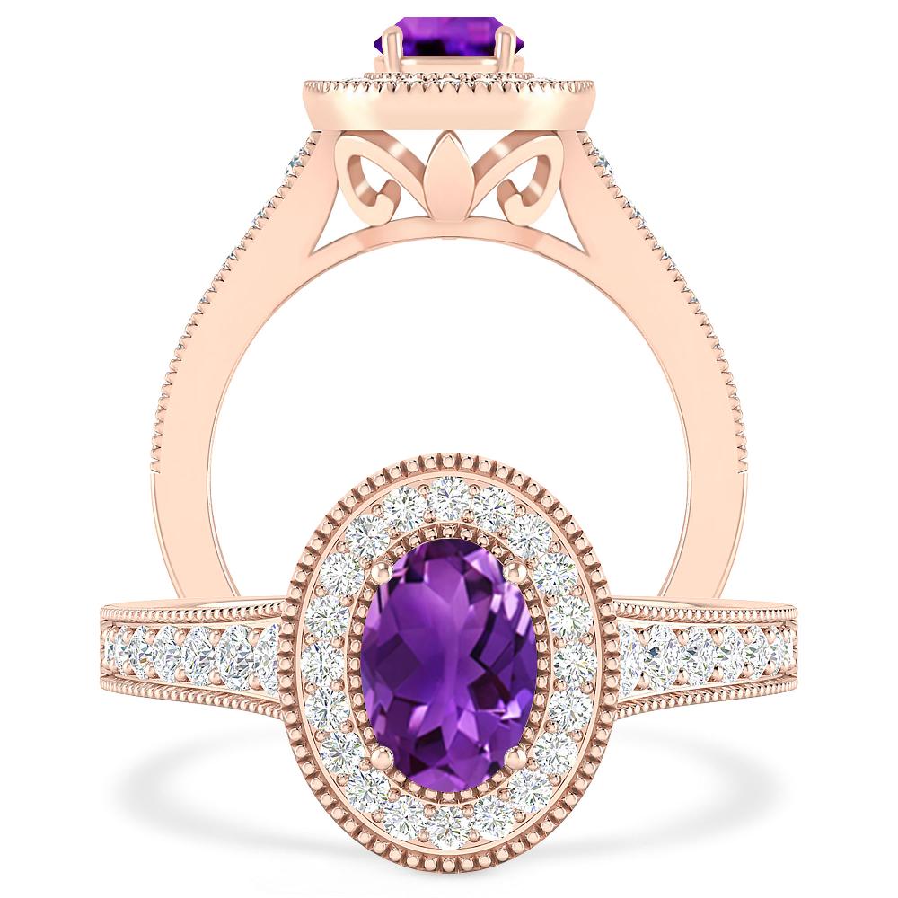 Rose Gold - Amethyst