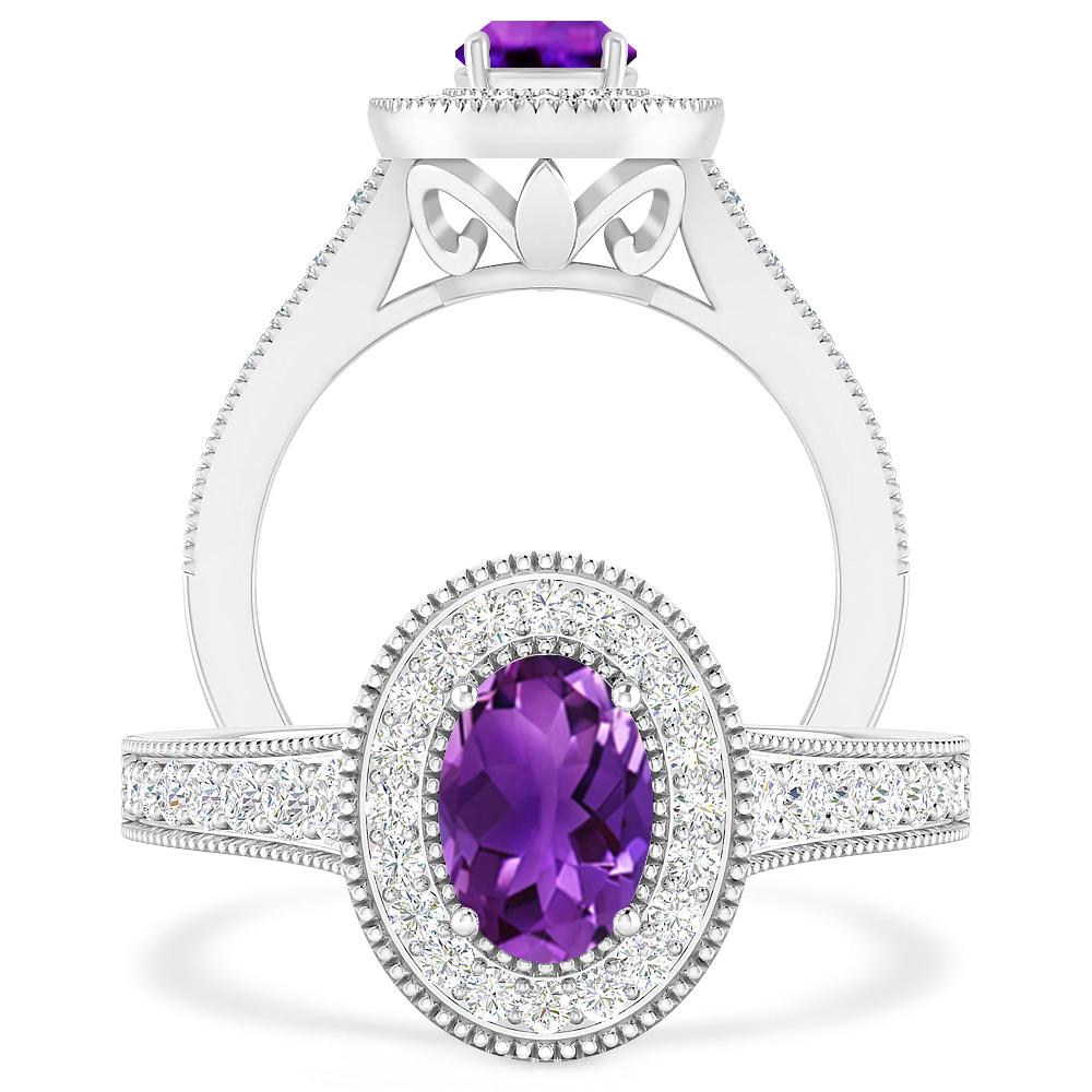 White Gold - Amethyst