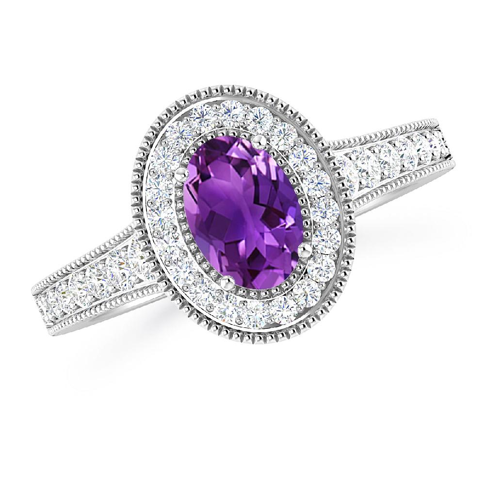 White Gold - Amethyst