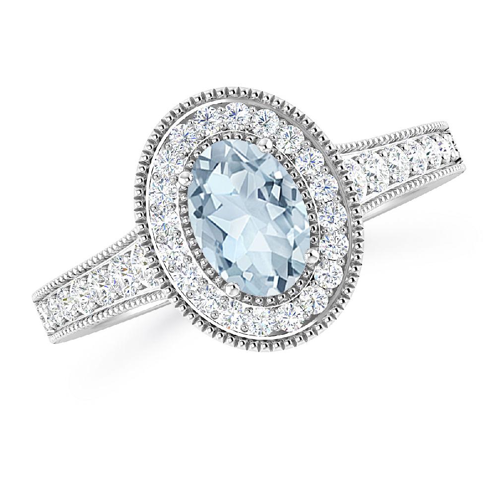 White Gold - Aquamarine