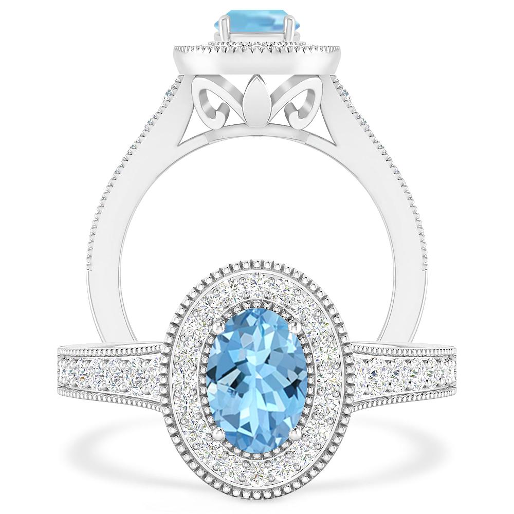 White Gold - Aquamarine