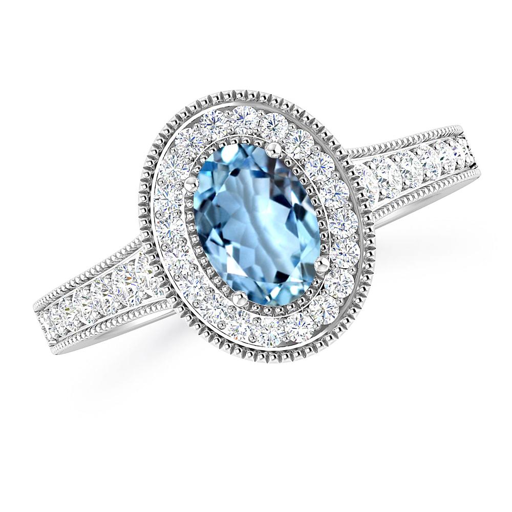 White Gold - Aquamarine